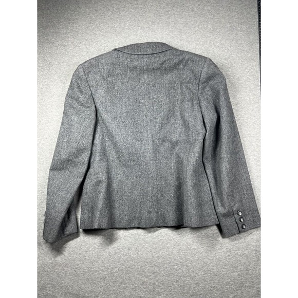 Pendleton 100% Virgin Wool Blazer Jacket Gray Womens Size 8 - Picture 3 of 9